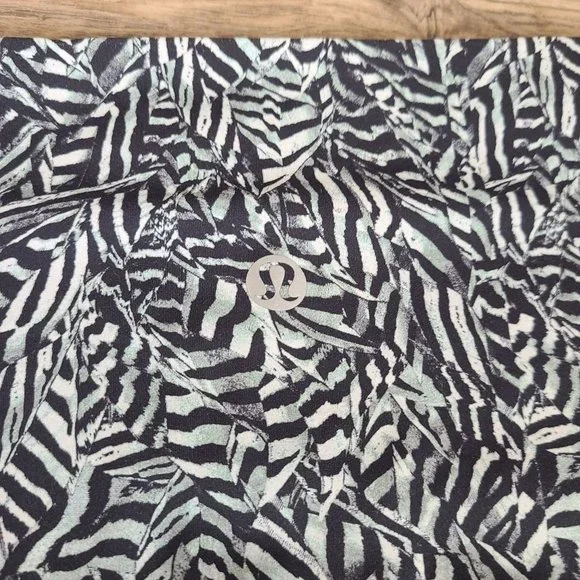 Lululemon Wunder Under Pant Hi-Rise Dazzle Nulux 50g Alpine White Black Size 4 - Picture 4 of 9